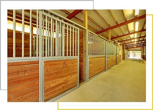 Metal Horse Stables